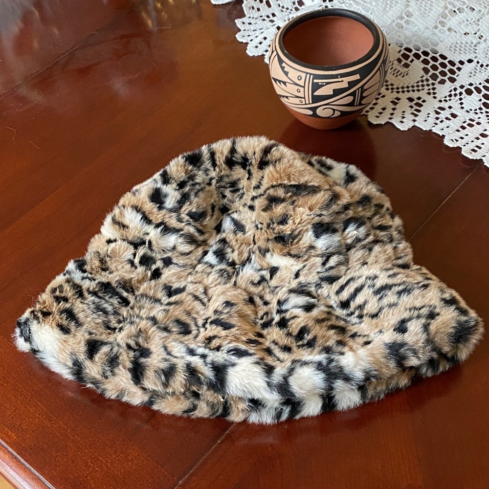 Preston & York Animal Print Faux Fur Hat